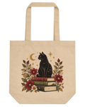 Himmlische schwarze Katze - Öko-Einkaufstasche