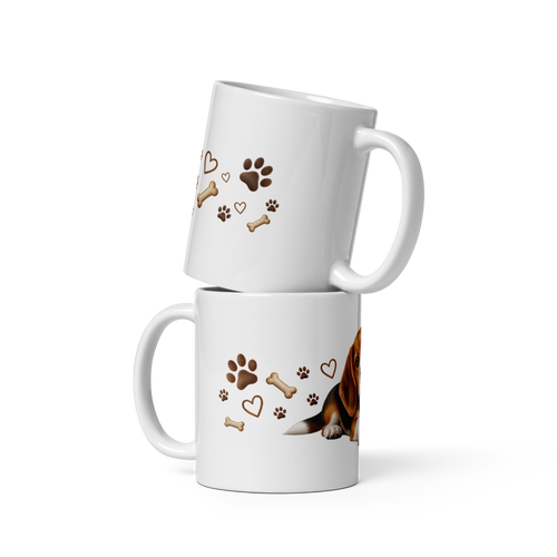Beagle - Taza blanca n.º 1