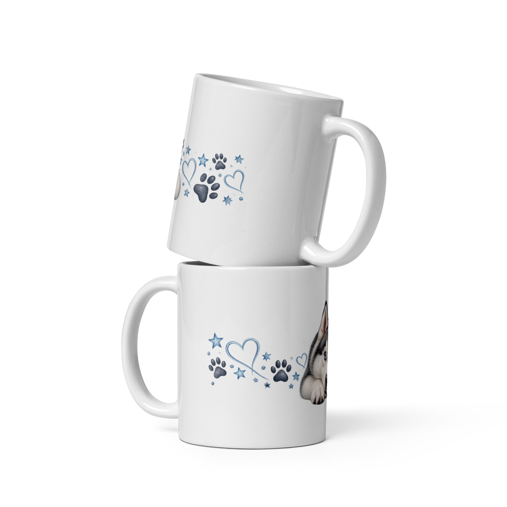 Husky Siberiano - Taza Blanca #1